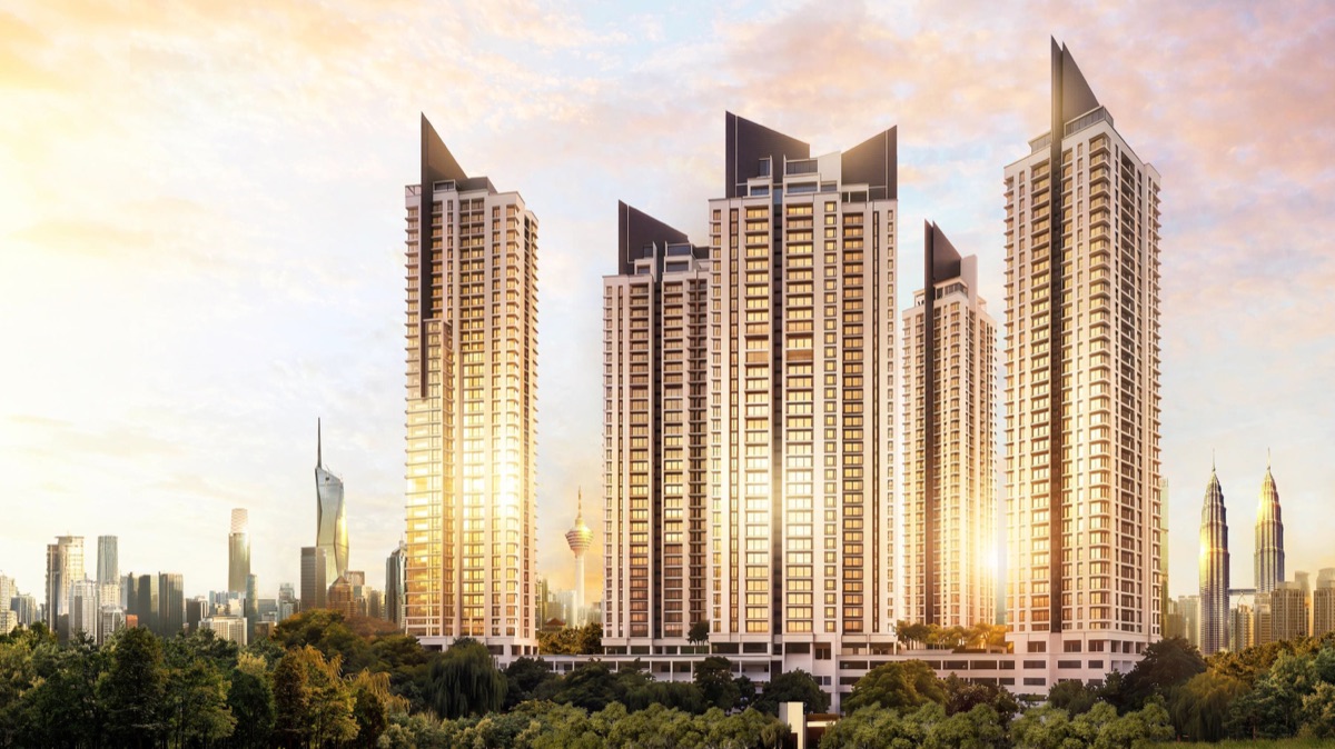Cappella Embassy towers at dusk, artist's impression